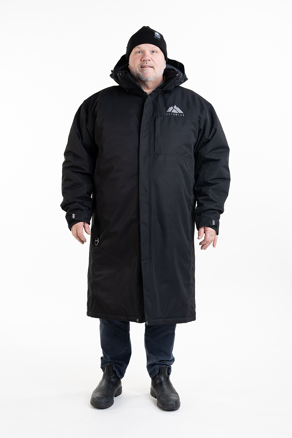 J2561-001-Pitcoat-Black-Grey-Style-XXL-1